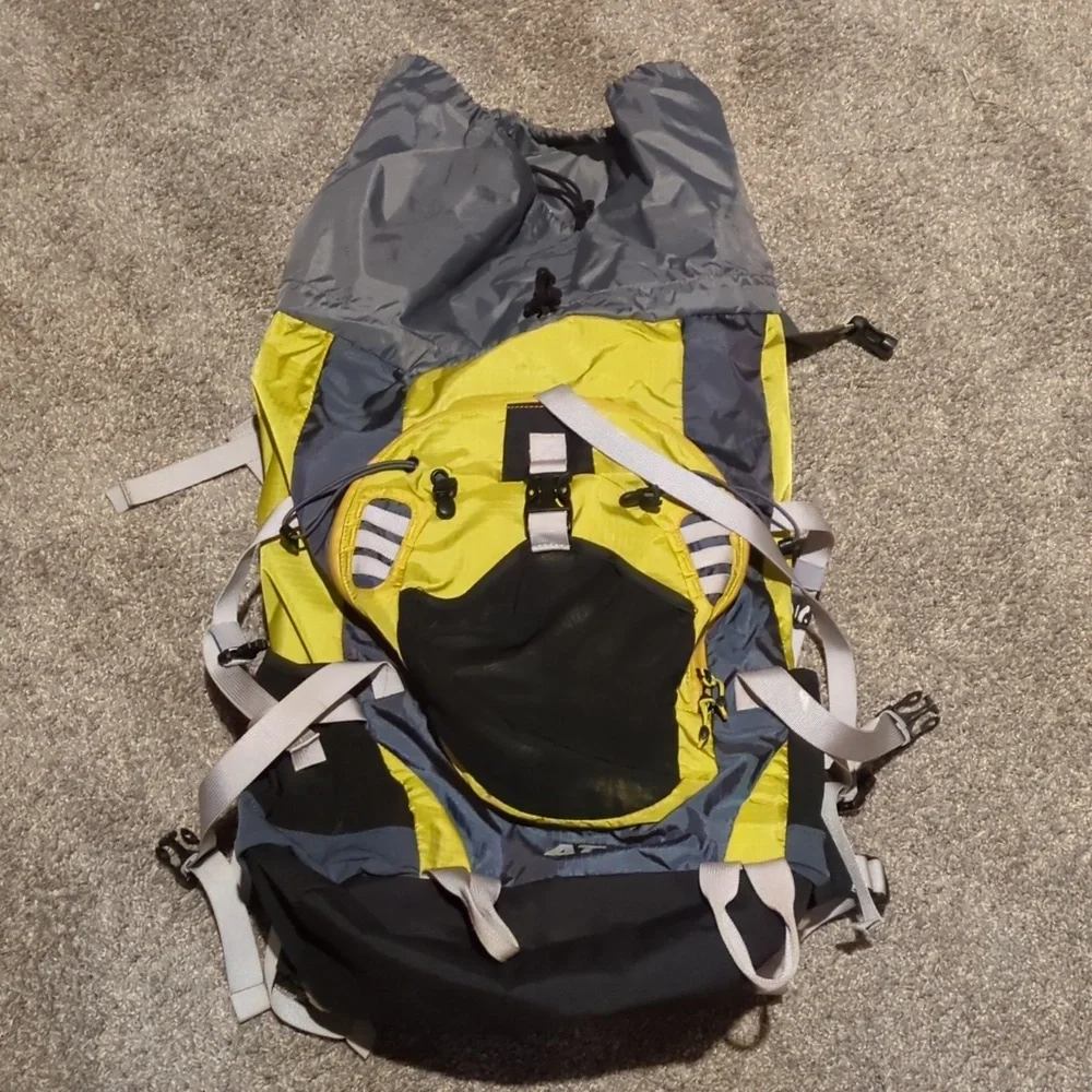 L.L. Bean Gray and Yellow Daypack Backpack
